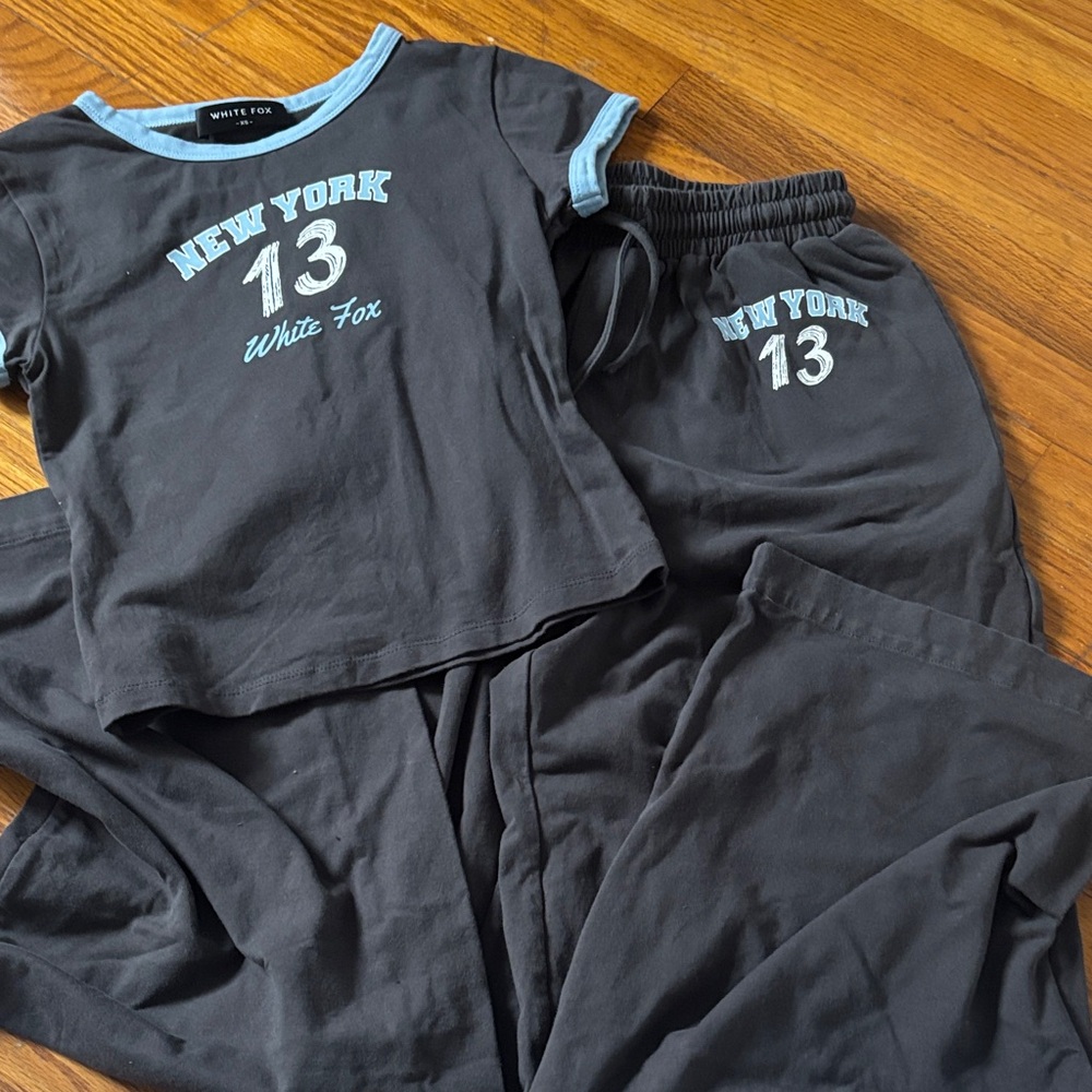White Fox Gray Lounge Set